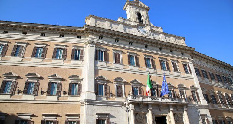 Edificio del parlamento italiano en Roma. 