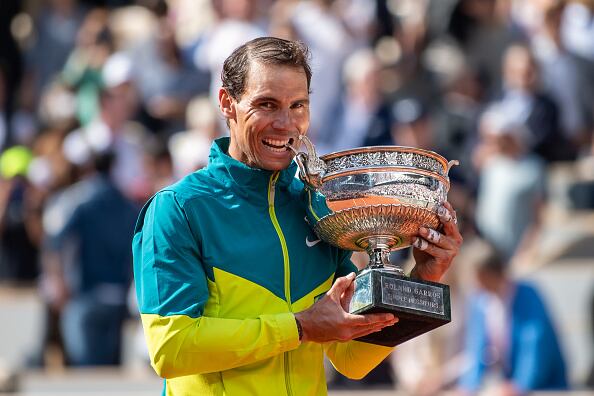 Rafa Nadal, con el título de Roland Garros en 2022