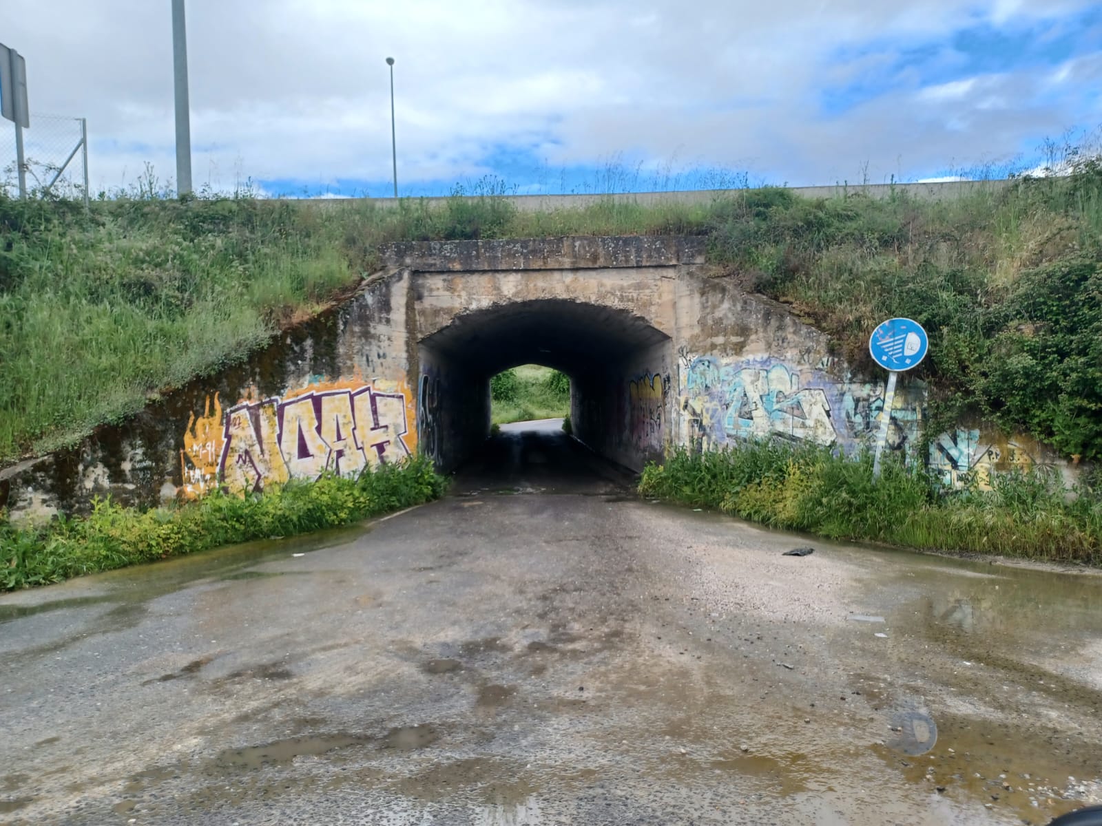 Las obras de la M-607 cortan un paso inferior sentido Madrid entre Colmenar Viejo y Tres Cantos