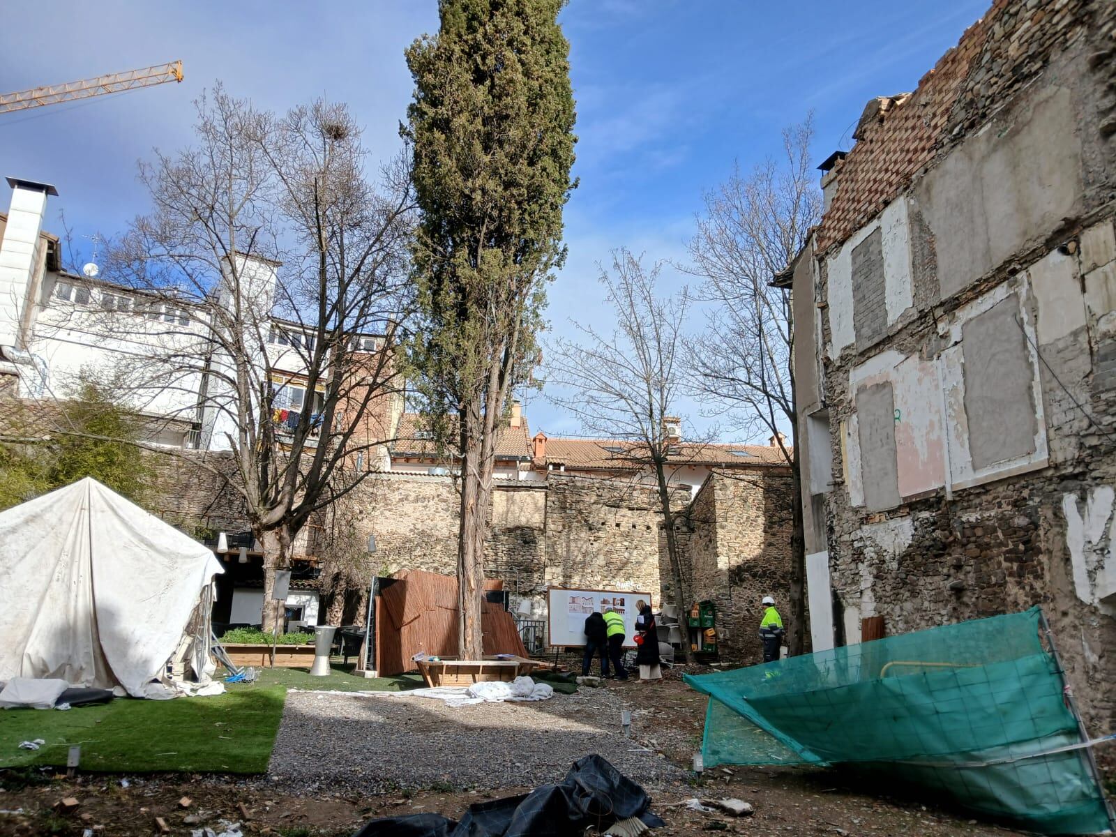 Este espacio albergará un patio interior para la Escuela de Música