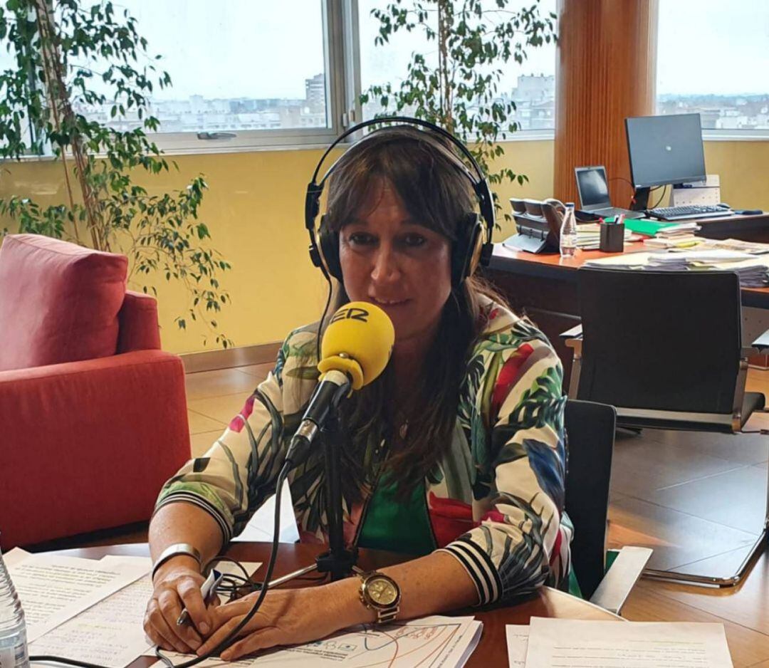 La consejera Repollés, en una entrevista reciente