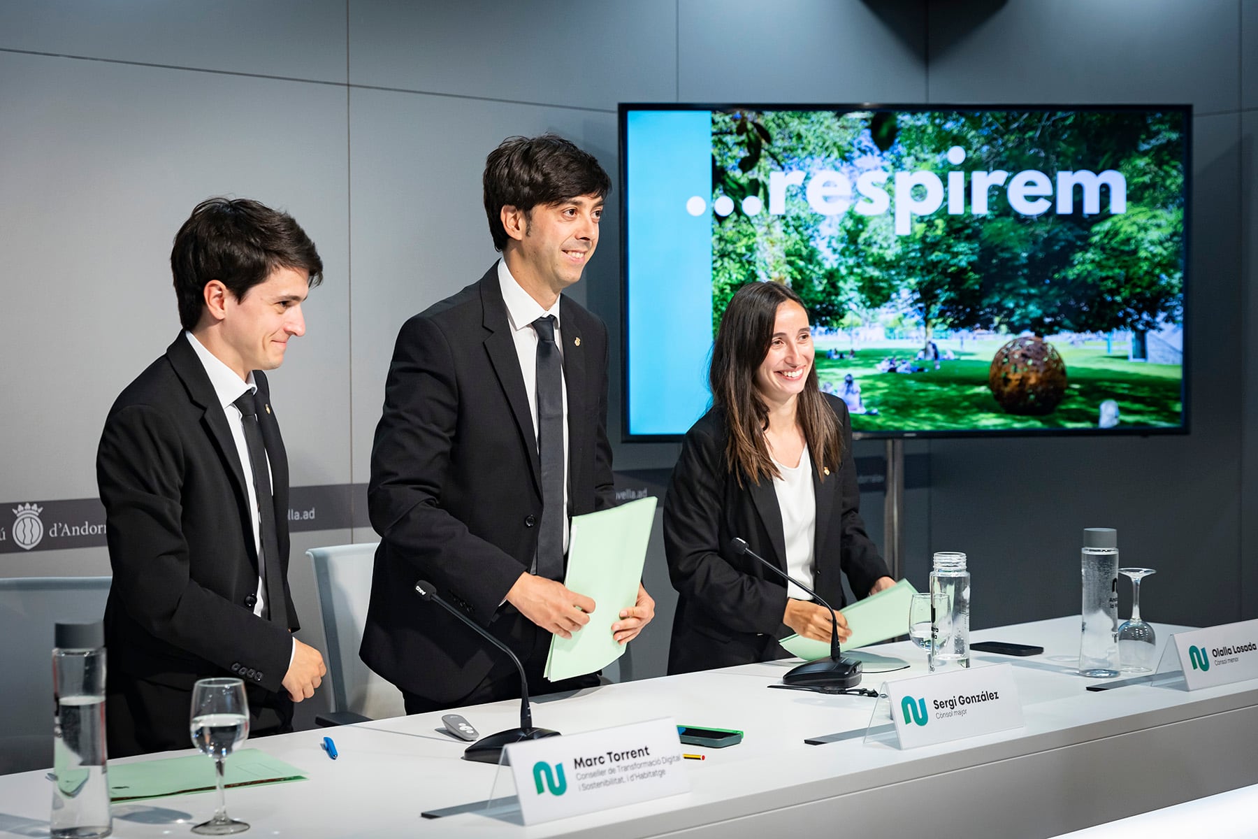 Els responsables de la corproació d'Andorra la Vella han presentat els estudis de càrrega