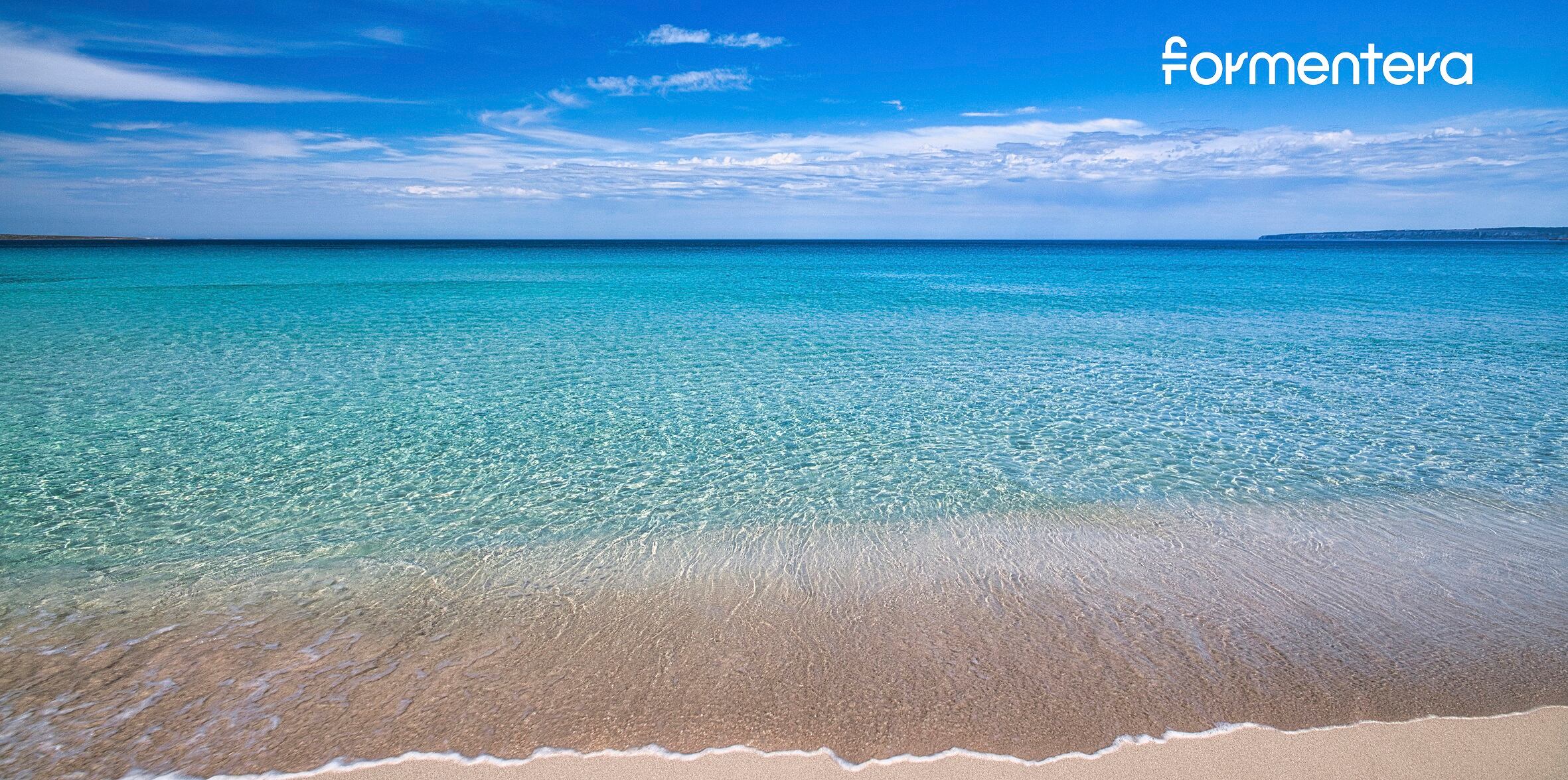 Imagen de una playa de Formentera