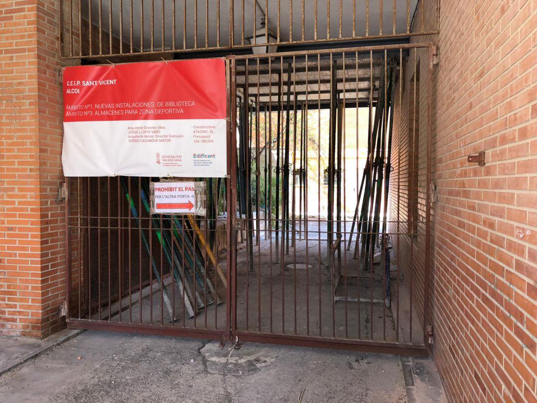 Obras en el colegio Sant Vicent