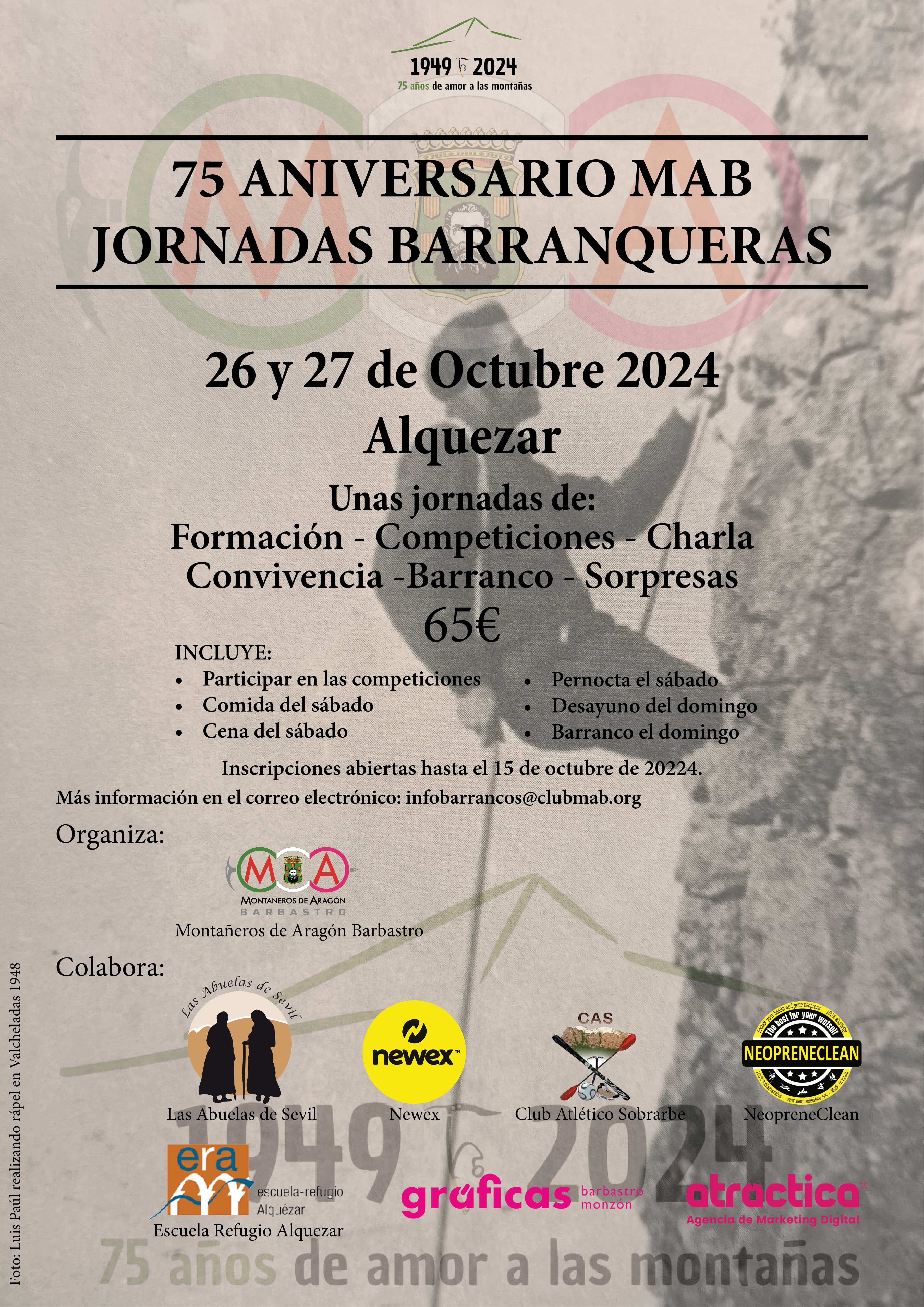 Cartel Jornadas Barranqueras MAB