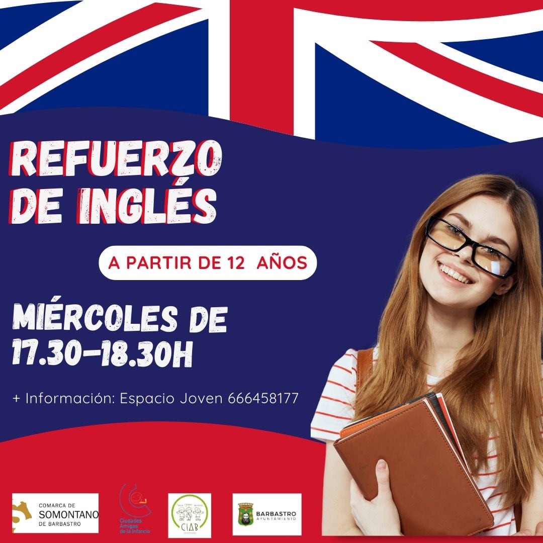 Curso de refuerzo de Inglés en Barbastro