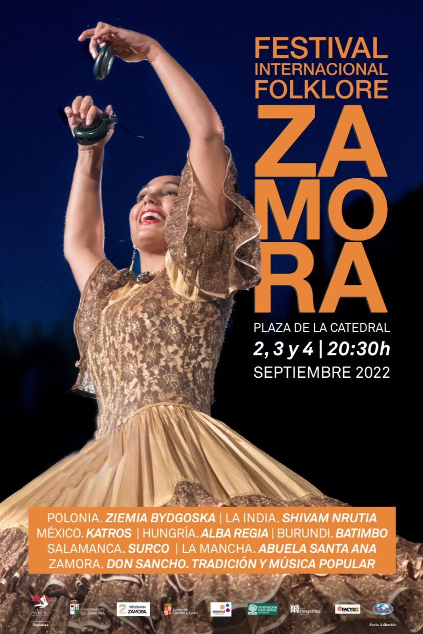 Cartel del Festival de Folklore de Zamora