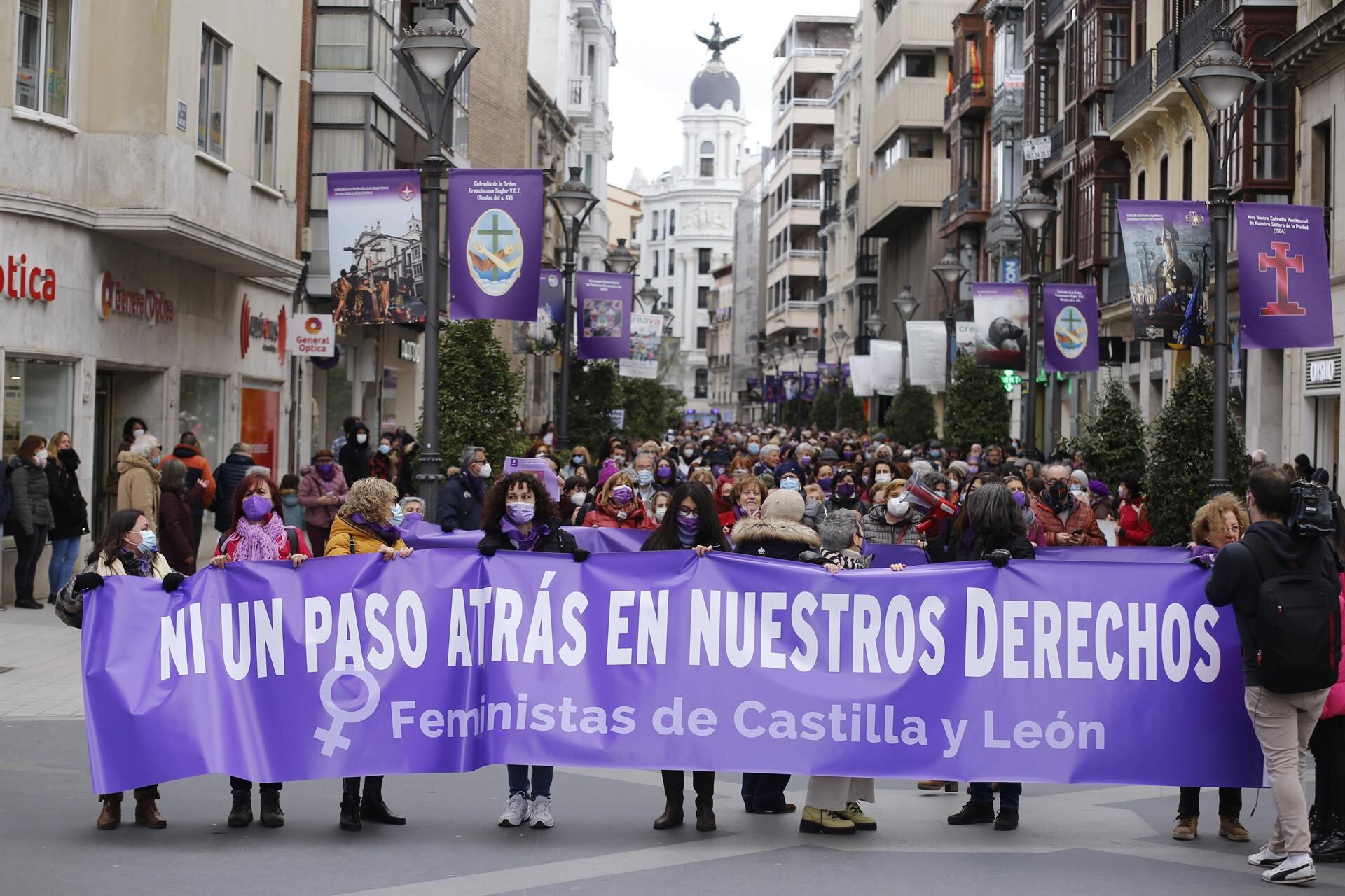 Manifestación feminista en Valladolid