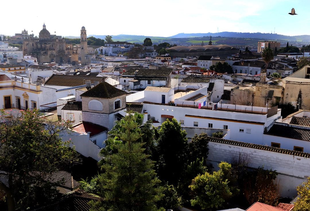 Vista aérea del centro de Jerez