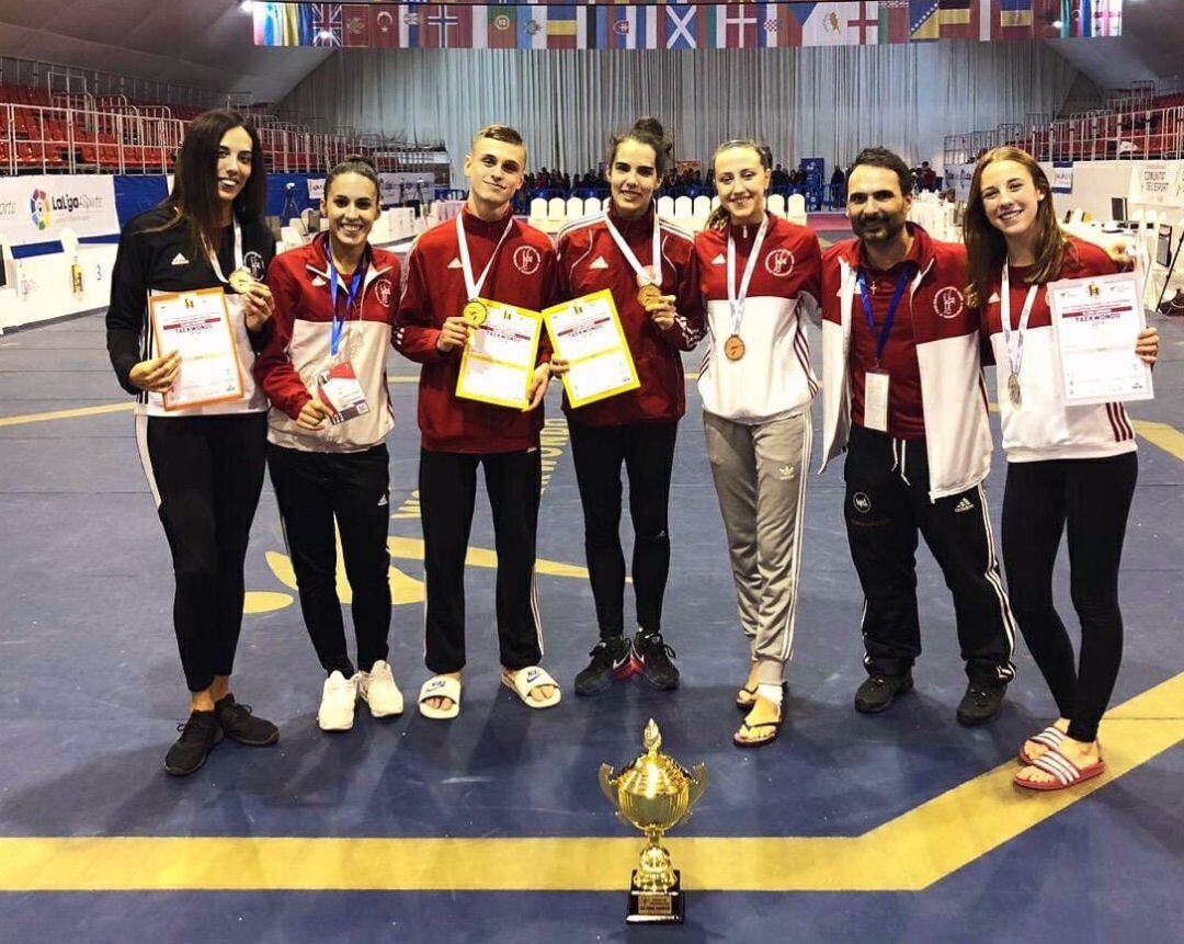 El club sumó dos oros, una plata y tres bronces en el campeonato.