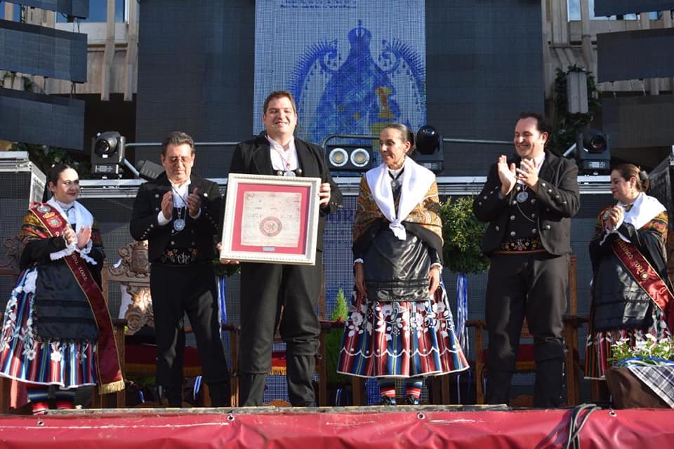 Acto de proclamación del Pandorgo 2022, Carlos Lillo en la Plaza Mayor