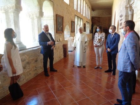 José Ignacio Delgado ejerció de cicerone en la visita