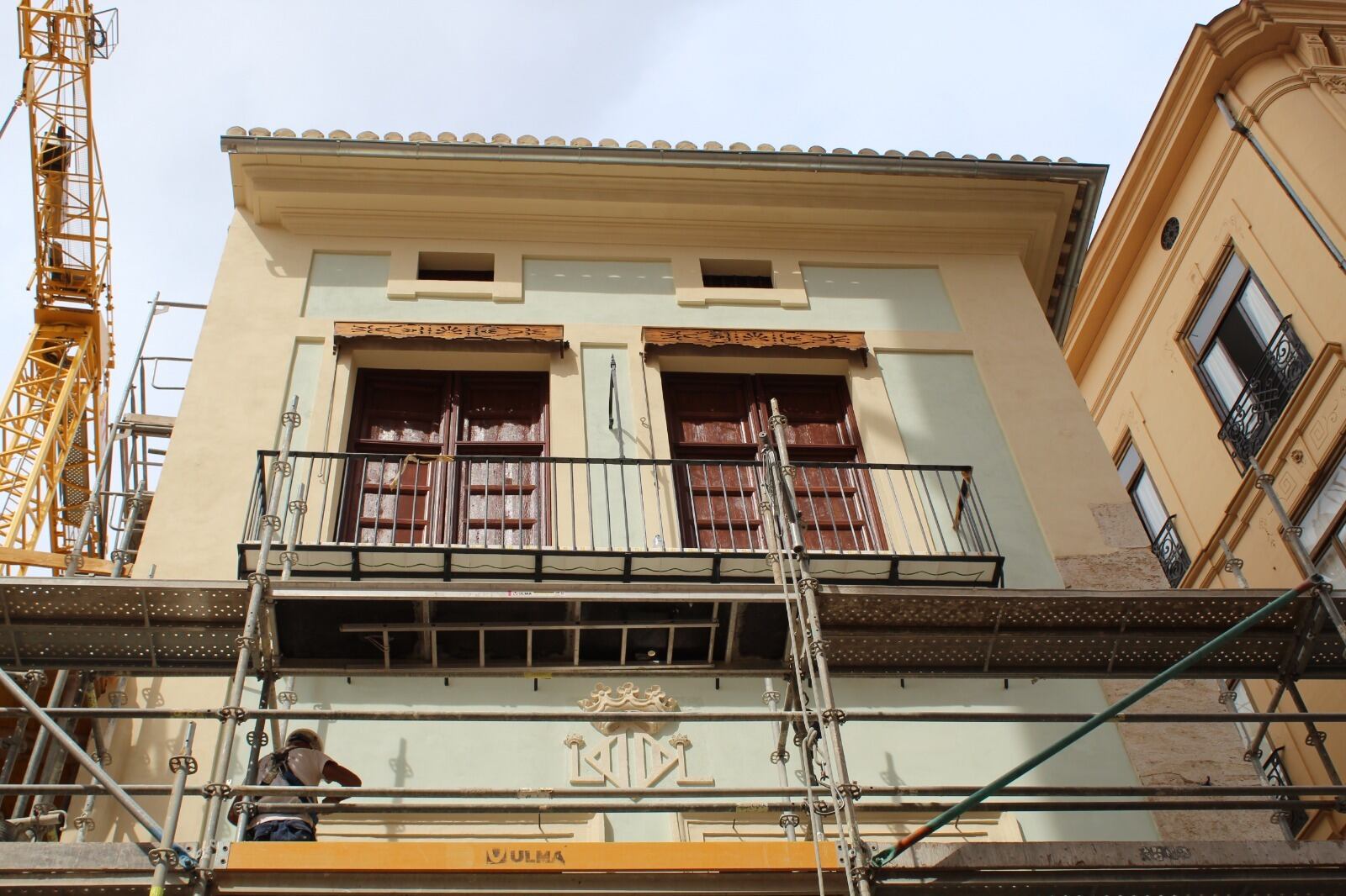 Obras en la 'casa del Rellotger' de València