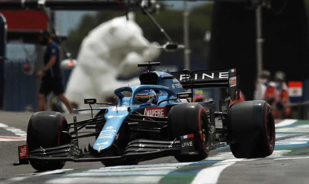 Fernando Alonso, en el circuito Paul Ricard.