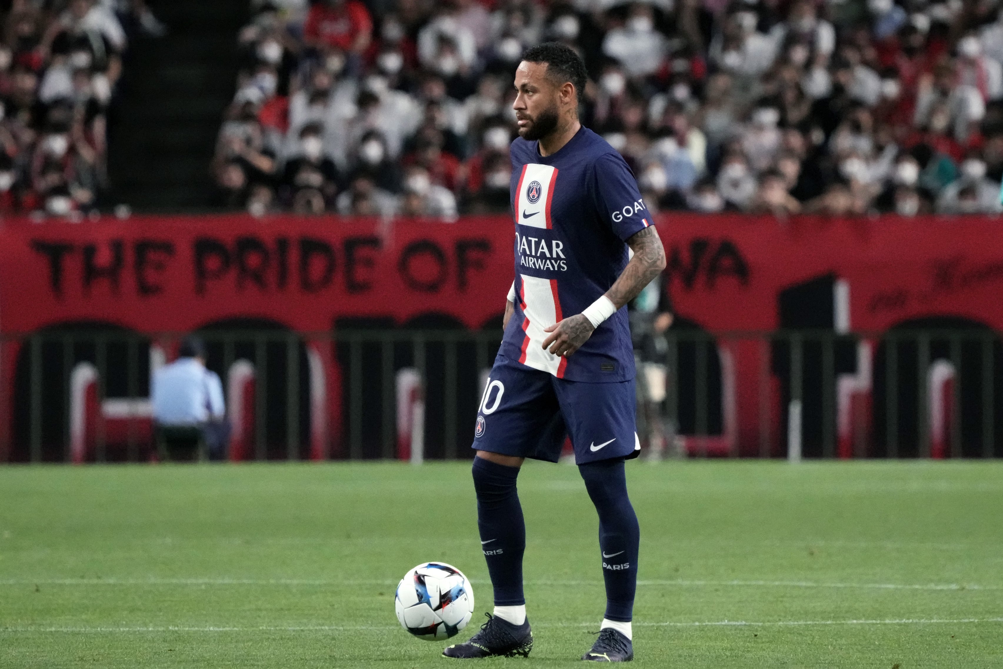 Neymar, en un partido de pretemporada con el PSG