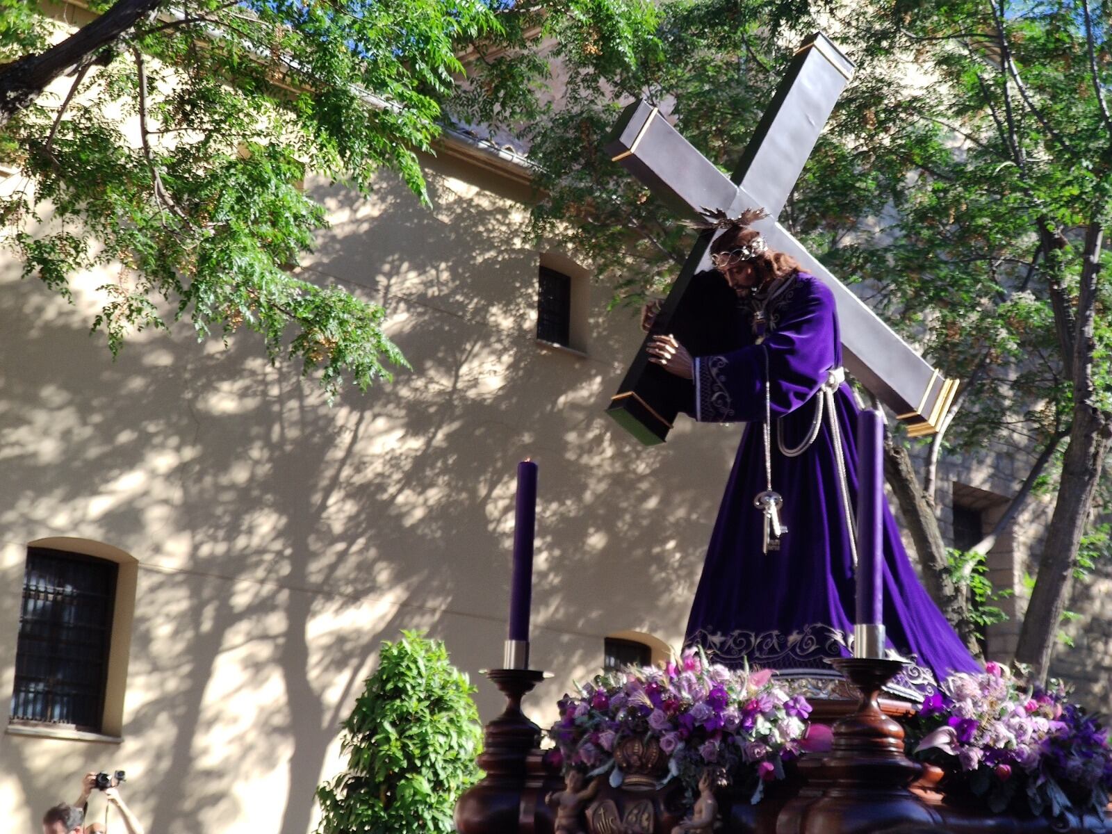 Nuestro Padre Jesús Nazareno &#039;El Abuelo&#039; durante un Vía Crucis en Jaén