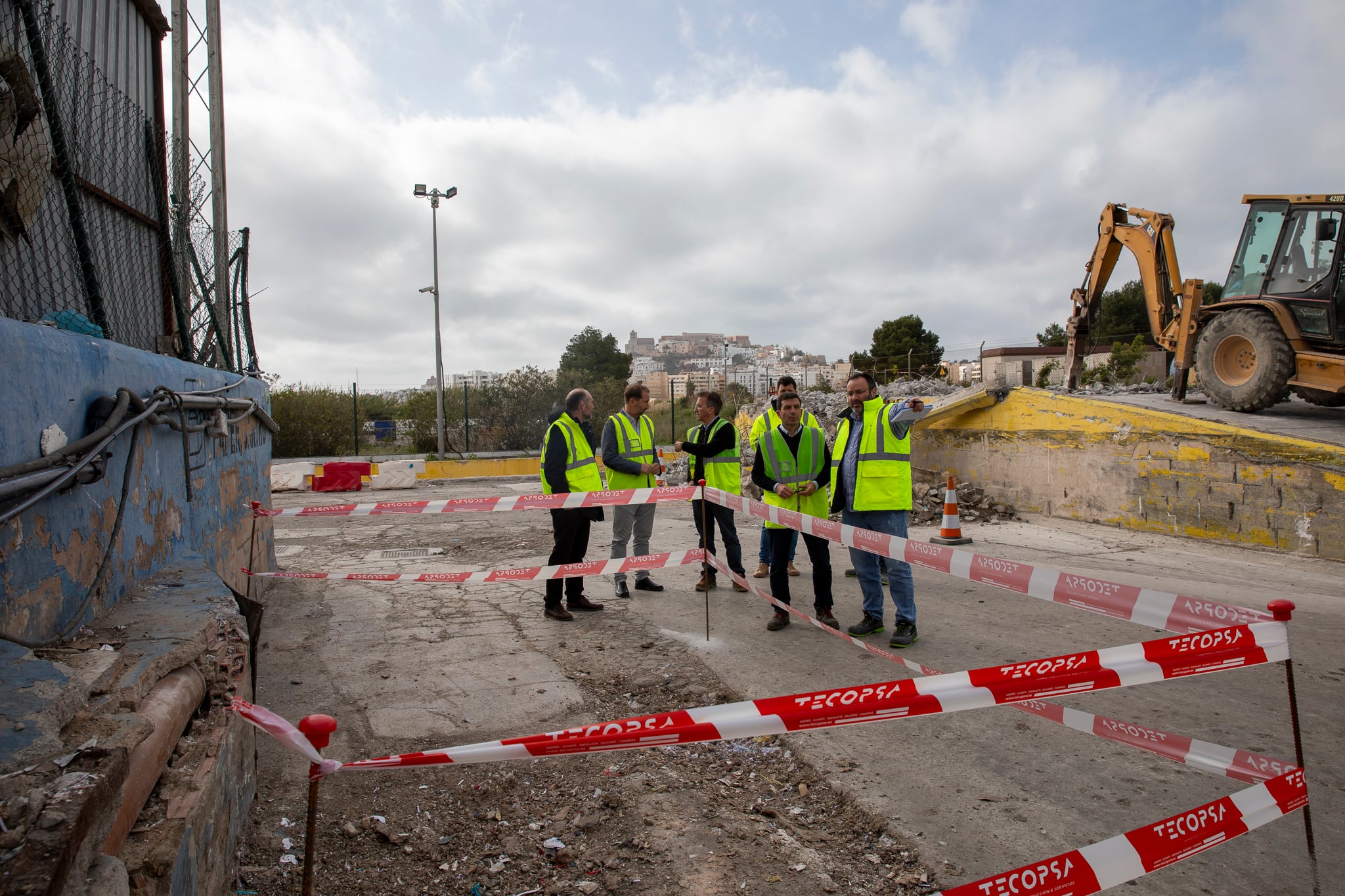 Visita a las obras de la nueva planta de transferencia