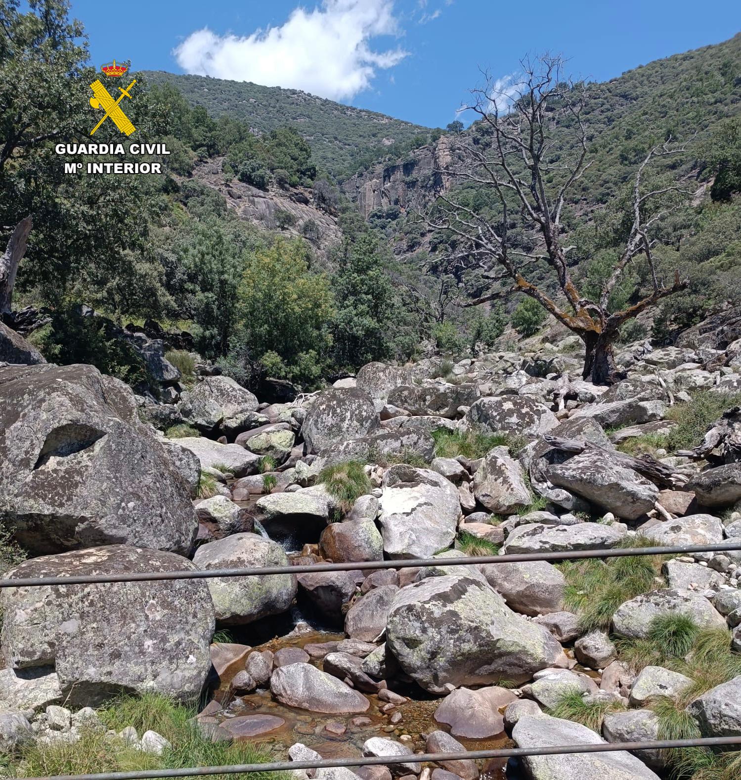 Rescatado un barranquista perdido en paraje de Villanueva de la Vera