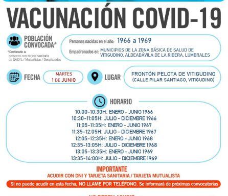 Información del proceso de vacunación en Vitigudino