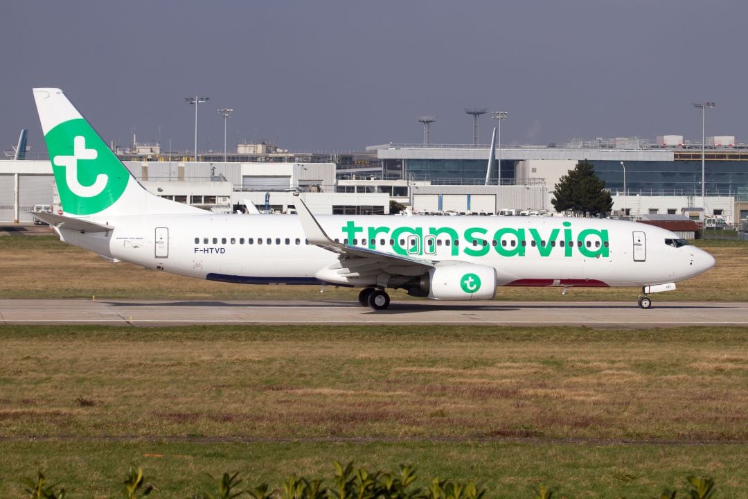 Un vuelo de Transavia con destino a Barcelona