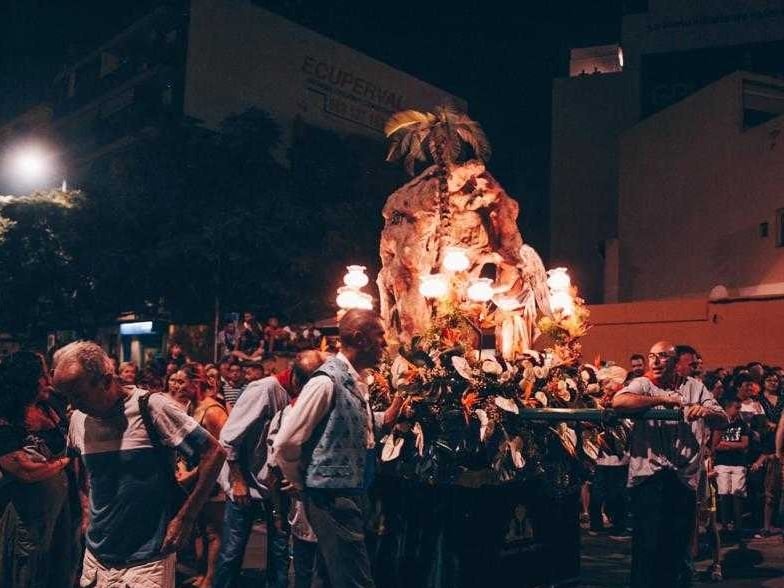 Momento de la Passejà de Sant Onofre en Quart de Poblet (Valencia), declarada en 2024 Fiesta de Interés Turístico Autonómico