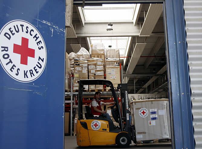 Ayuda humanitaria enviada desde Alemania a la zona de ciclón.