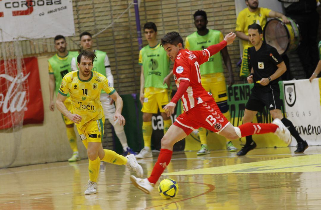 Un momento del partido disputado en la Salobreja.