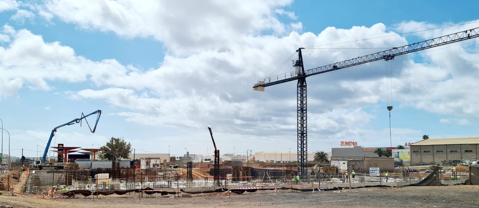 Trabajos de construcción en Lanzarote.