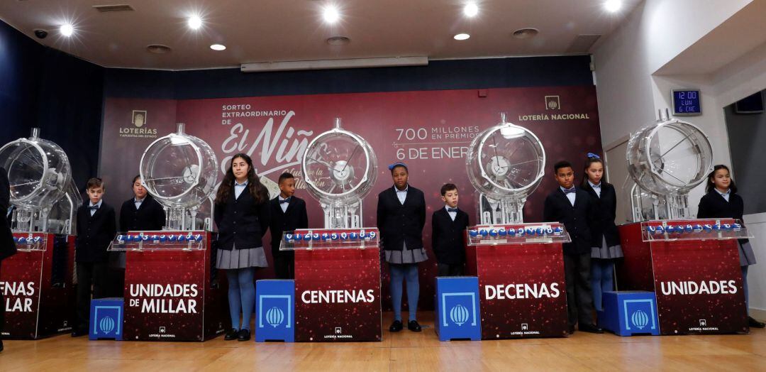 Vista del tradicional Sorteo Extraordinario del Niño.