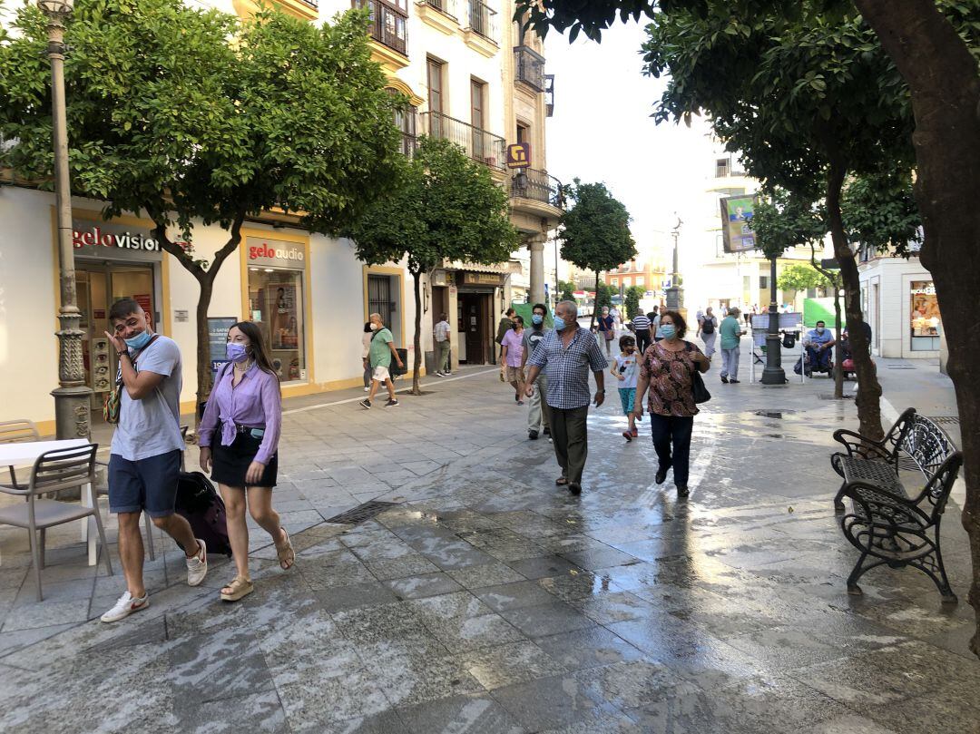 Calle Larga en el centro de Jerez