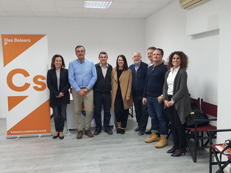 Imagen de archivo de los representantes de Ciudadanos en Ibiza