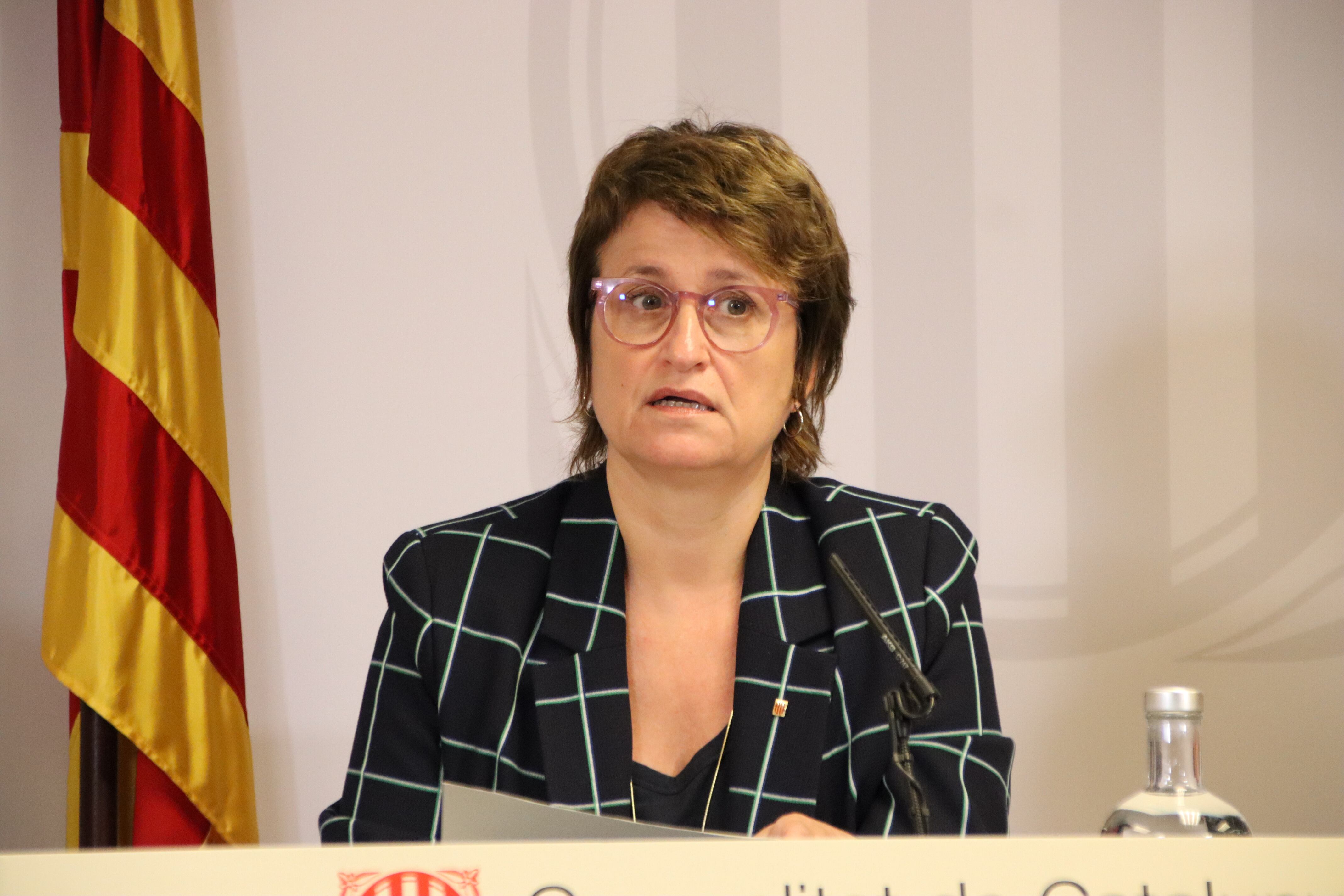 La consellera d&#039;Educació en roda de premsa