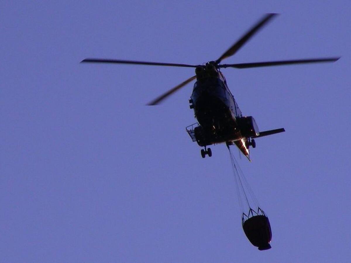 Pinofranqueado, sin helicóptero anti incendios