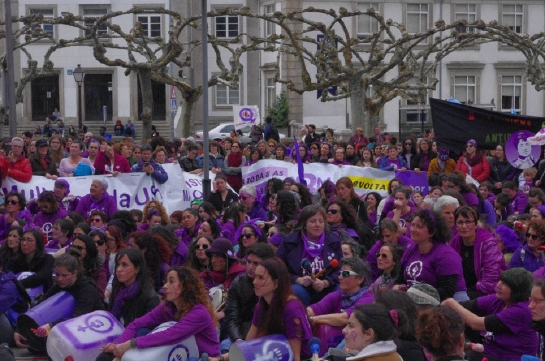 Imagen de la manifestación feminista de Lugo el domingo 3 de marzo