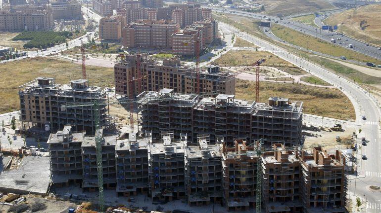 Promoción de viviendas en construcción en Valladolid