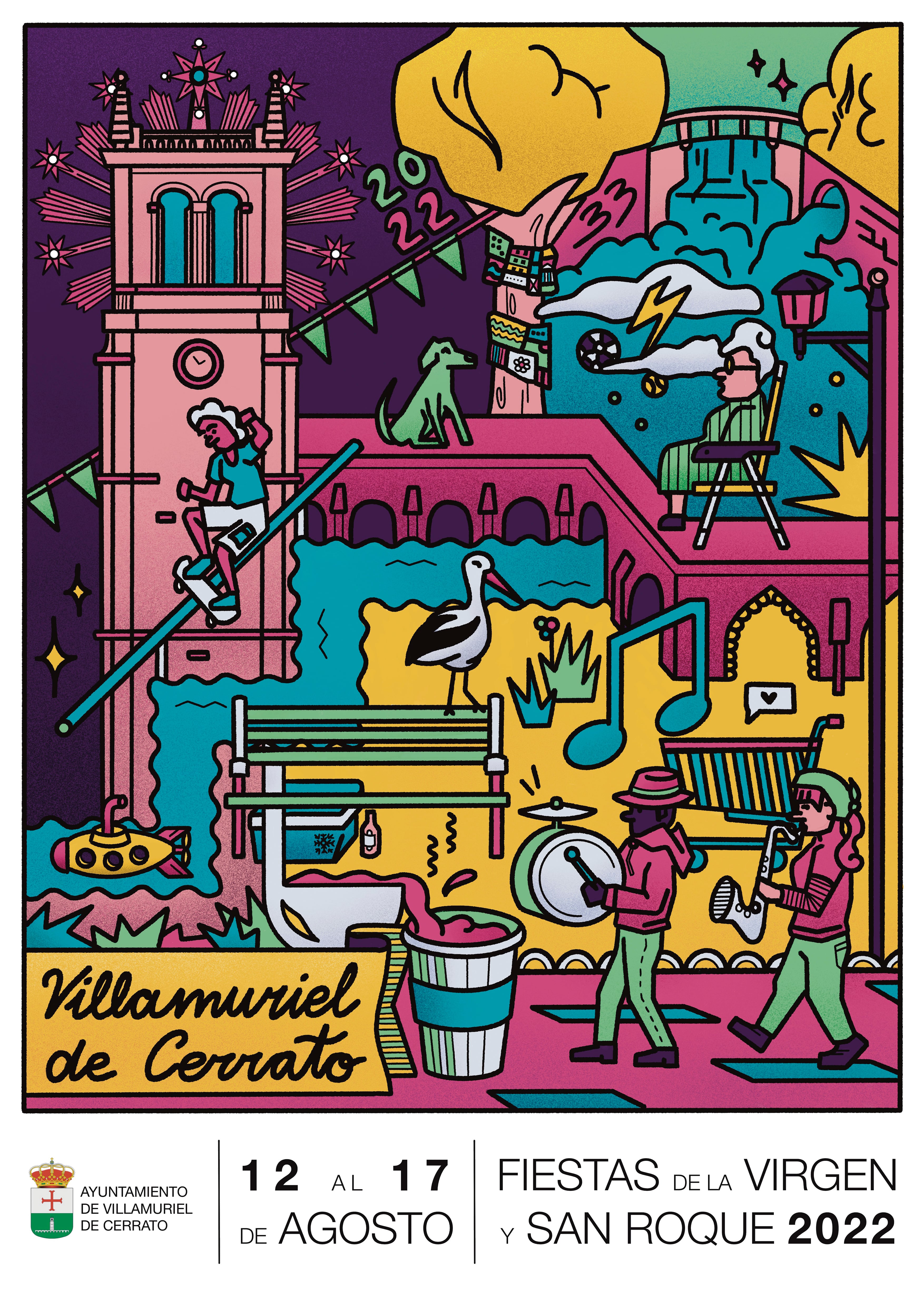 Fiestas de la Virgen y San Roque 2022 en Villamuriel de Cerrato