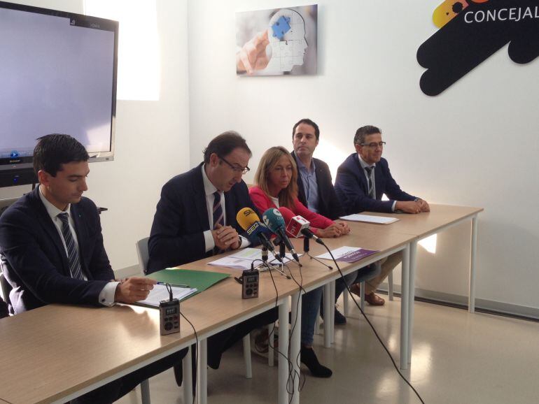 David Vázquez, Alfonso Polanco, Carmen Fernández, Sergio Lozano y Facundo Pelayo