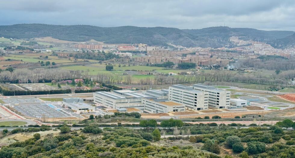 Imagen aérea del nuevo hospital universitario de Cuenca.