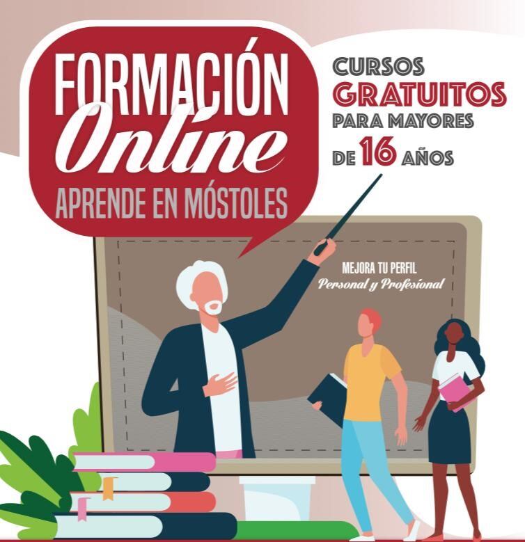 Cartel de los cursos de formación gratuitos