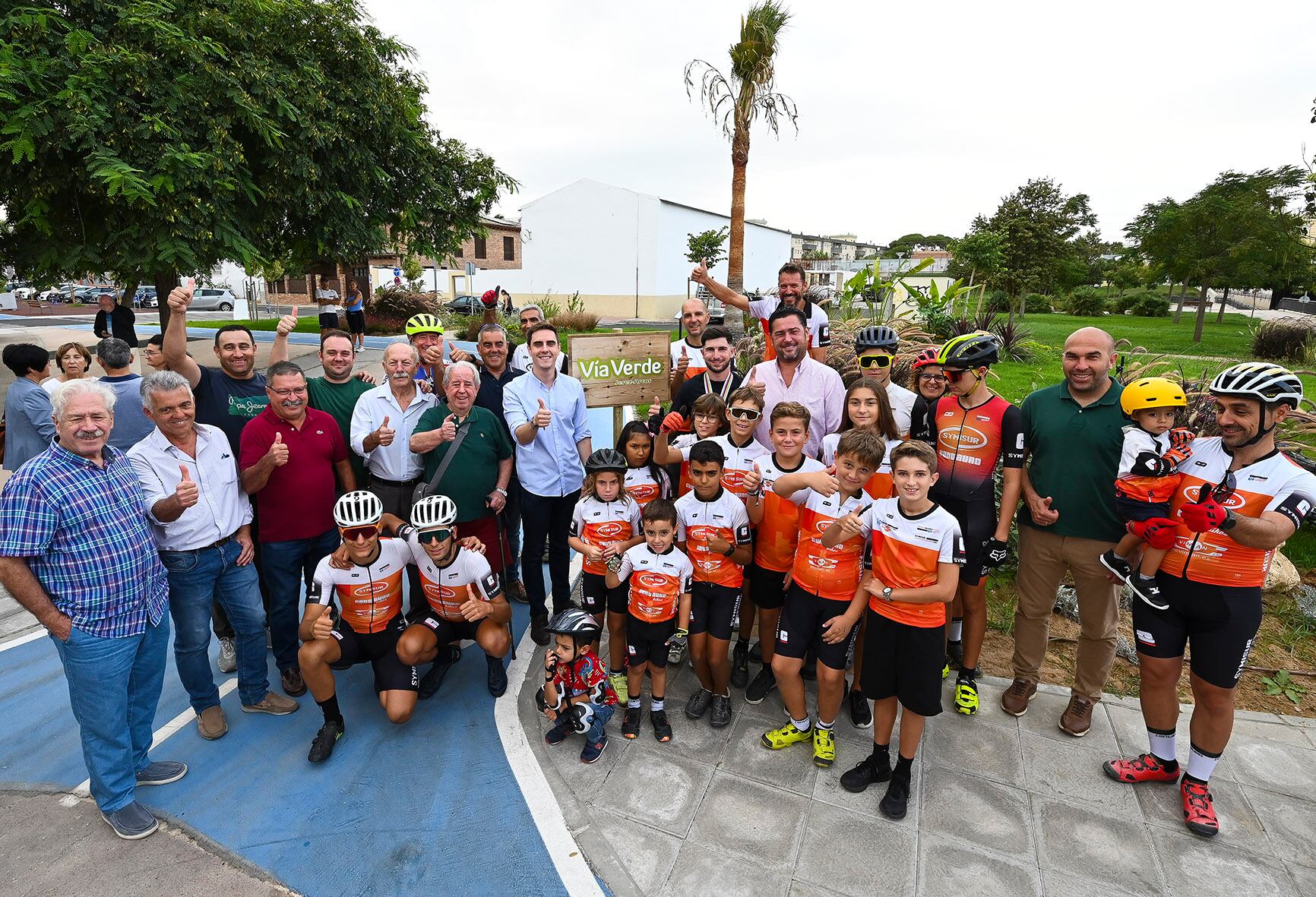 Participantes en la primera edición de la Fiesta de la Movilidad de Jerez