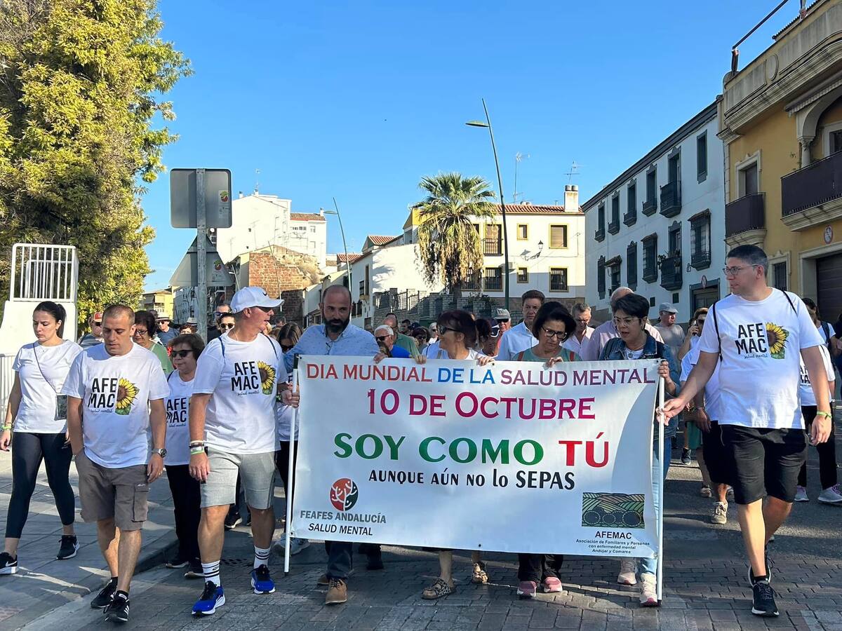 Andújar celebra la Marcha por el Día Internacional de la Salud Mental