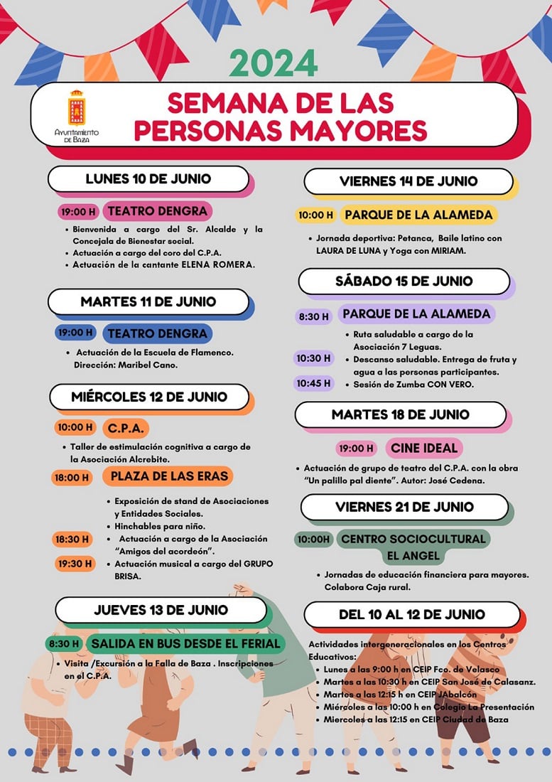 Cartel Semana Personas Mayores Baza 2024