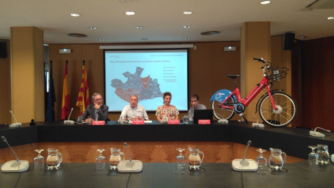 Acte de presentació del 'bicing' de l'Àrea Metropolitana