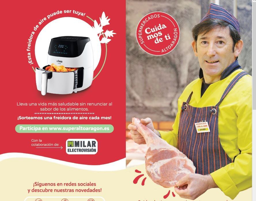 Imagen de uno de los folletos de la campaña de Supermercados Altoaragón