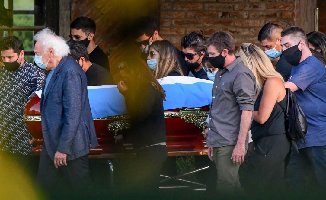 Imagen del funeral de Maradona