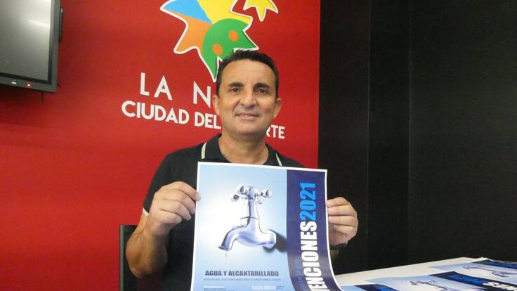 Bernabé Cano, alcalde de La Nucía. Subvención del agua para pensionistas, desempleados y familias numerosas