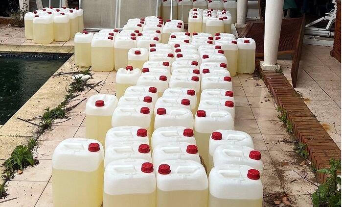 Gasolina incautada en una operación en el Campo de Gibraltar