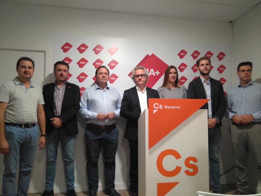 El equipo de Ciudadanos Navarra 