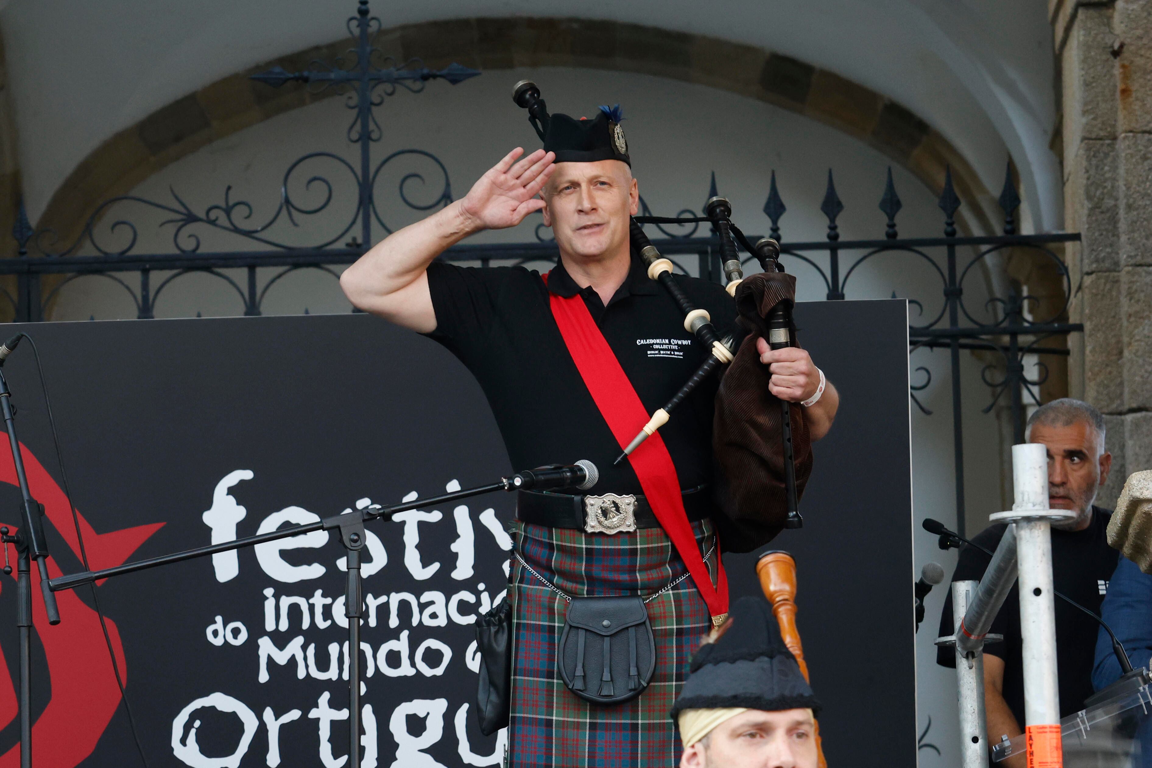 Un momento del primer día del Festival Internacional do Mundo Celta de Ortigueira (foto: Kiko Delgado / EFE)