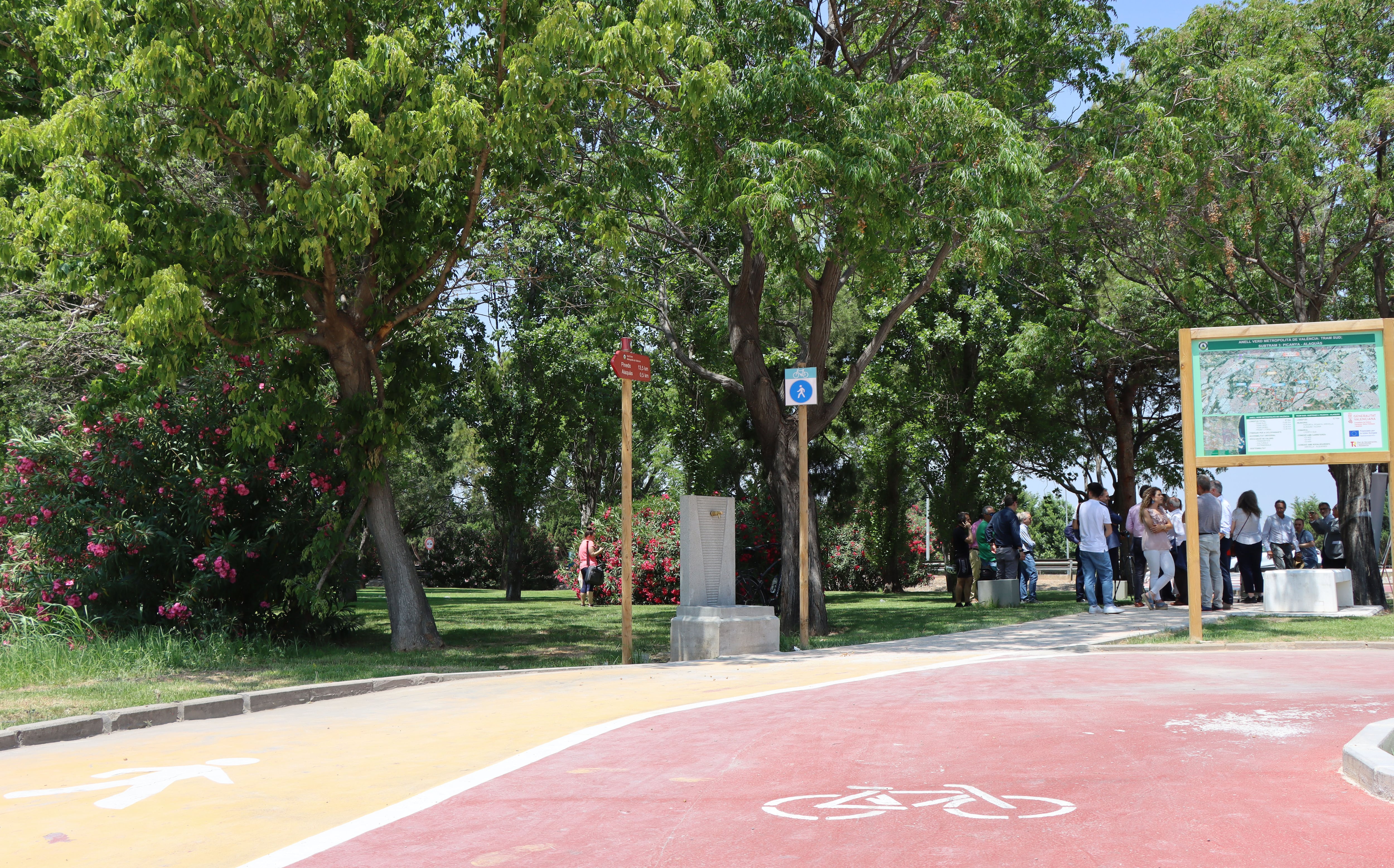 Imagen de archivo de un anillo verde urbano